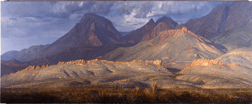 Chisos Mountains Big Bend Texas - Original Artwork by Curt Walters