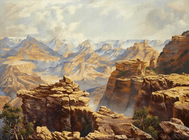 Clouds Over the Canyon - Original Artwork by Curt Walters