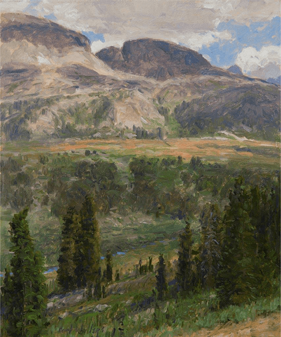 Double Top Mountain Trail - Original Artwork by Curt Walters