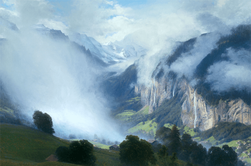 Ethereal Magic of Lauterbrunnen - Original Artwork by Curt Walters