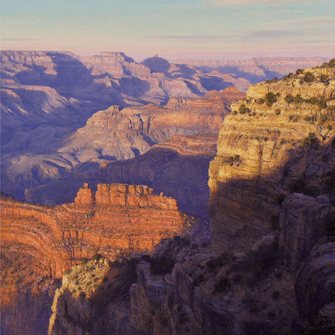 Evening Light from Hopi Point - Original Artwork by Curt Walters