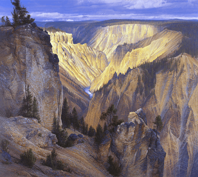 Grand Canyon of the Yellowstone - Original Artwork by Curt Walters