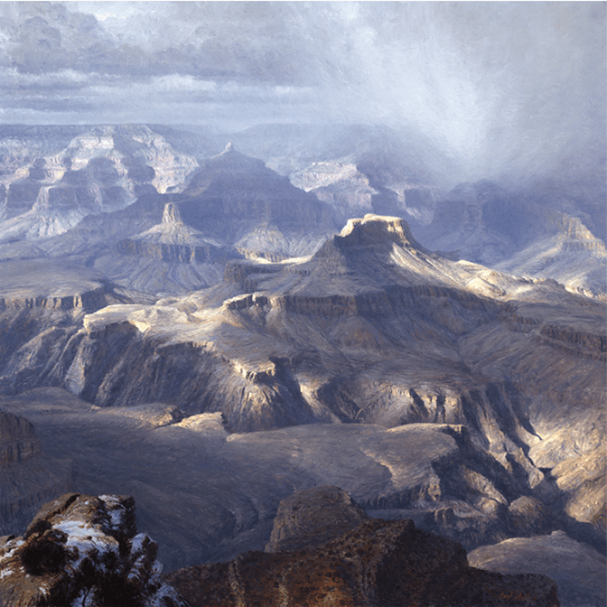 Grand Canyon’s Timeless Charm - Original Artwork by Curt Walters