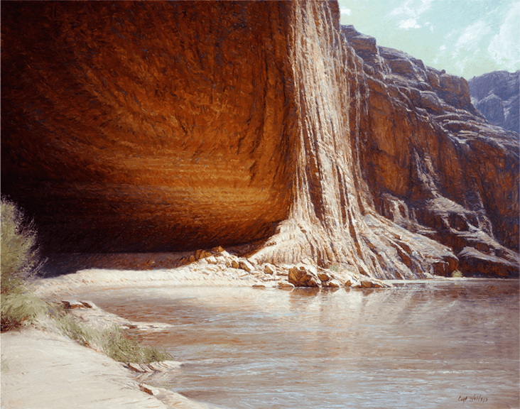 Great Red Wall Cavern - Original Artwork by Curt Walters