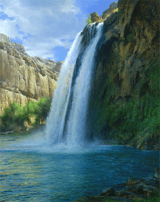 Havasu Falls - Original Artwork by Curt Walters