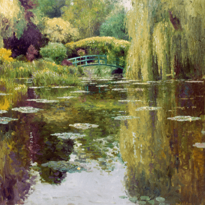 Japanese Foot Bridge - Giverny - Original Artwork by Curt Walters