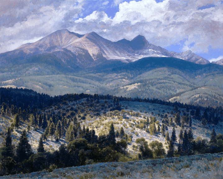 Mount Blanca - Original Artwork by Curt Walters
