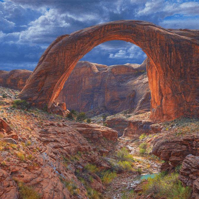 My Youthful Notion Summoned: Rainbow Bridge - Original Artwork by Curt Walters