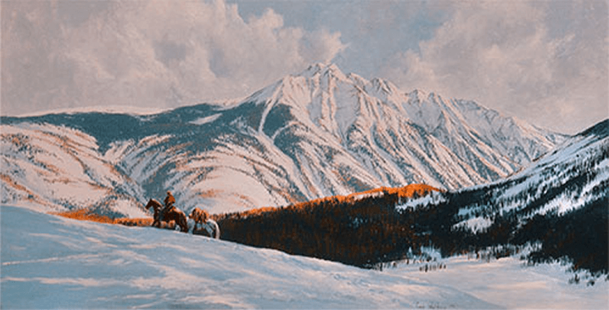 Ride By Twilight Peak - Original Artwork by Curt Walters