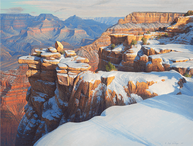 South Rim Winter - Original Artwork by Curt Walters