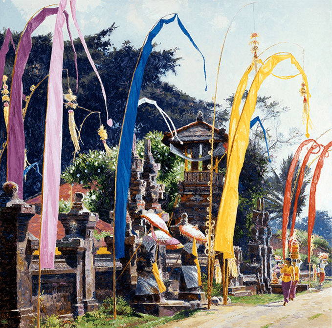 Temple Festival - Original Artwork by Curt Walters