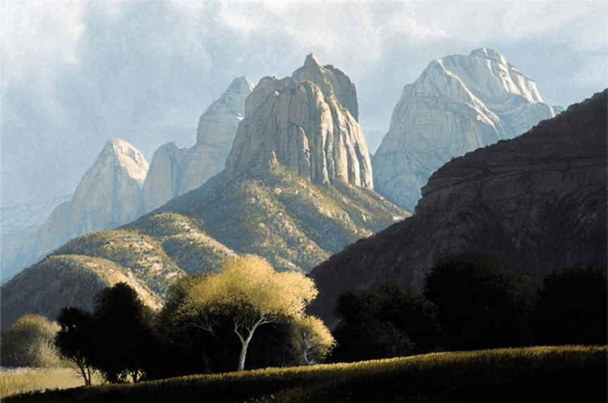 Temples of Zion - Original Artwork by Curt Walters