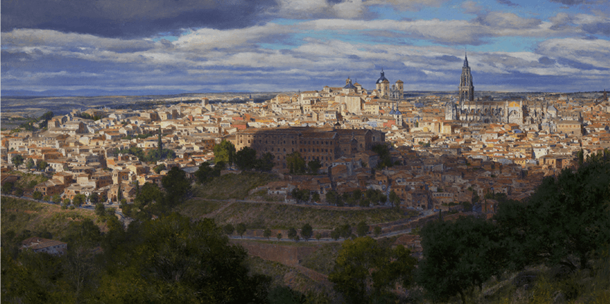 View of Toledo - Original Artwork by Curt Walters