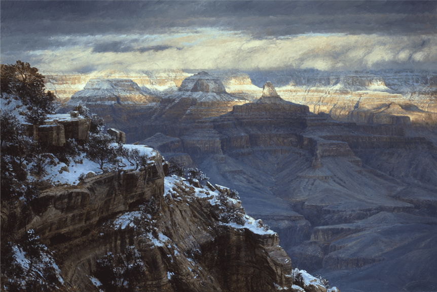 Winter Grandeur Revealed - Original Artwork by Curt Walters