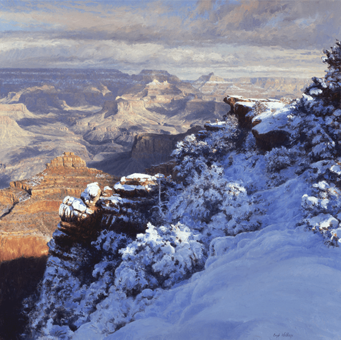 Winter at Mather Point - Original Artwork by Curt Walters