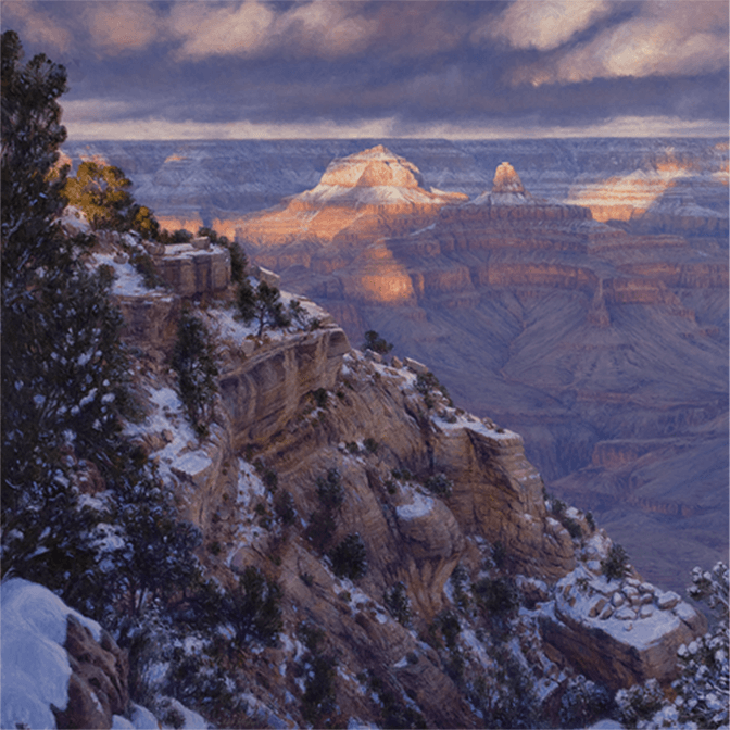 Winter's Dance of Light - Original Artwork by Curt Walters