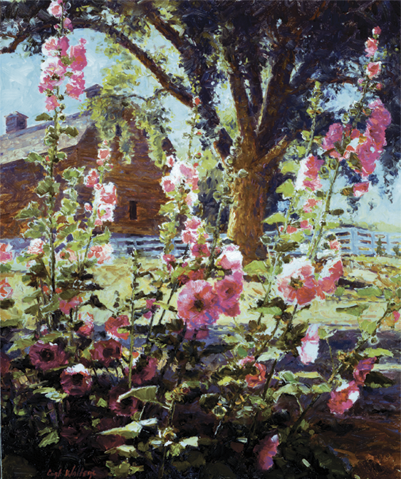 Mom’s Hollyhocks