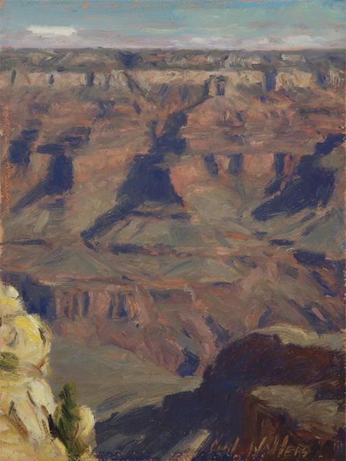 Morning Blue Shadows: Pipe Springs Overlook