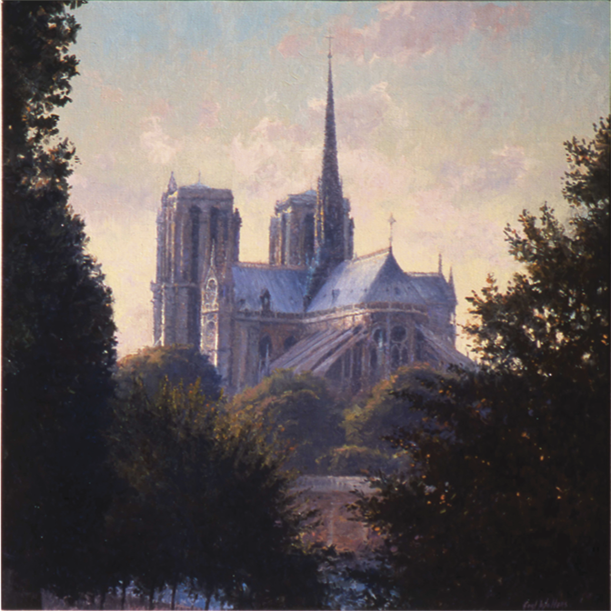 Notre Dame en Silhouette