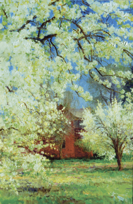 Red Farm House in Spring, The