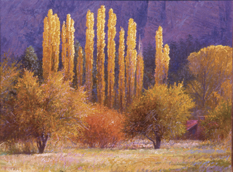 Red Roof and Poplars, The