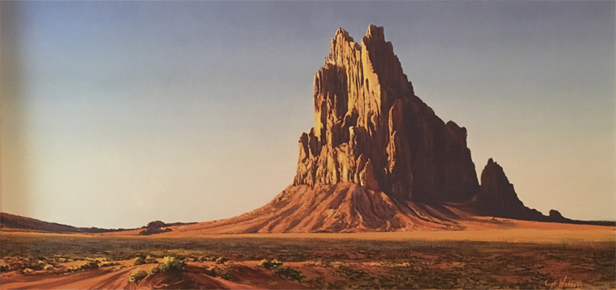 Shiprock  in Evening Light
