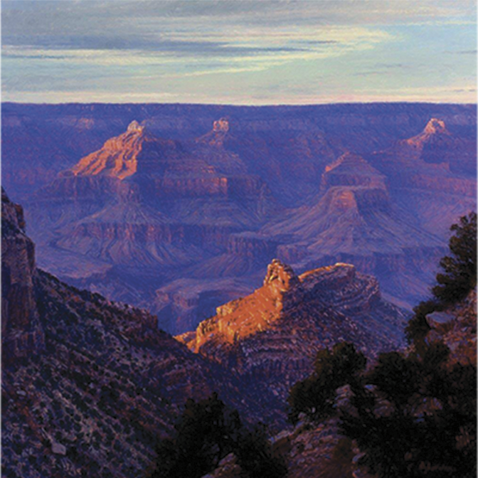 Sunset on Bright Angel Trail